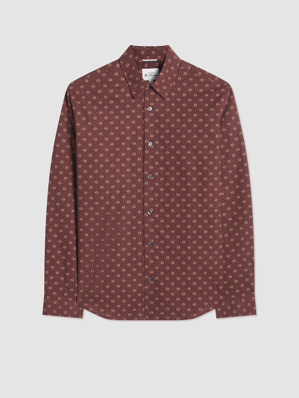 Chemises Ben Sherman Signature Geo Marron | ECR-69865837